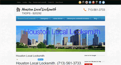 Desktop Screenshot of houstonlocallocksmith.com